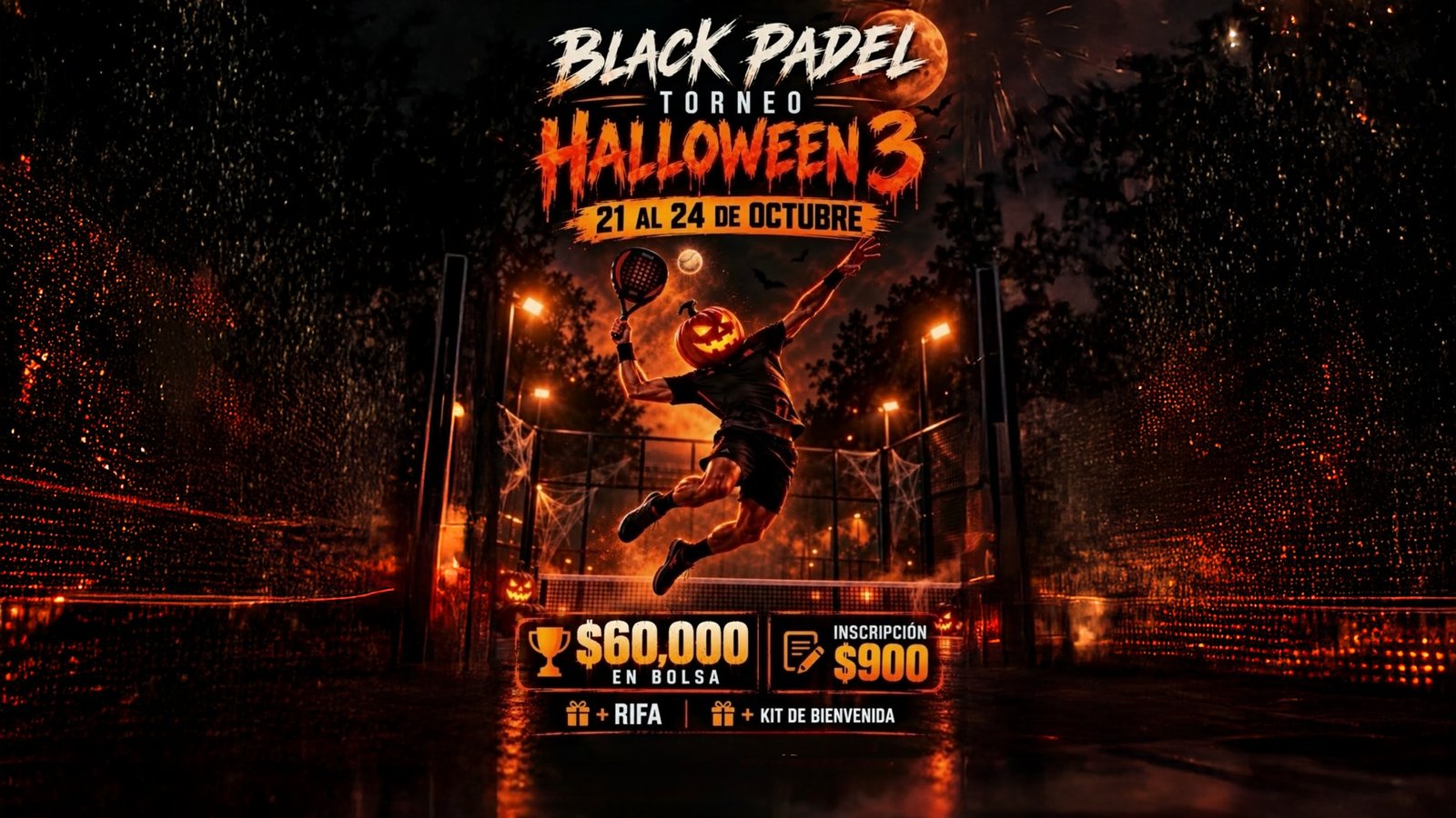 HALLOWEEN 3 BLACK PADEL